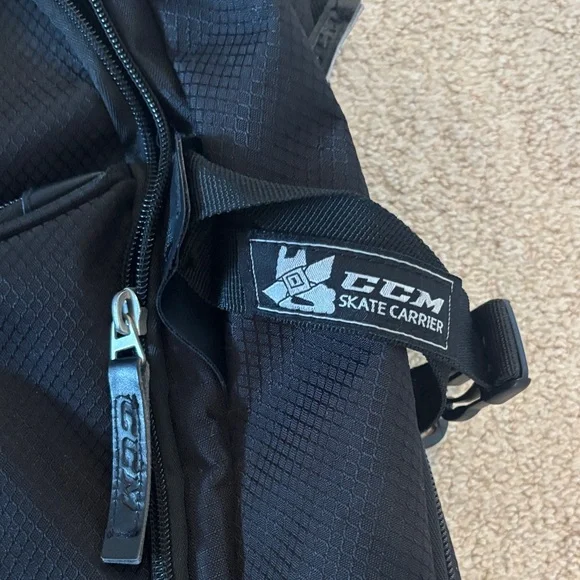 CCM Black and Silver Men's Backpack - Picture 2 of 3